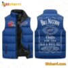 Buffalo Bill Nation Unbelievable Bills Smash Mouth For Life Blue And White Red Sleeveless Puffer Vest