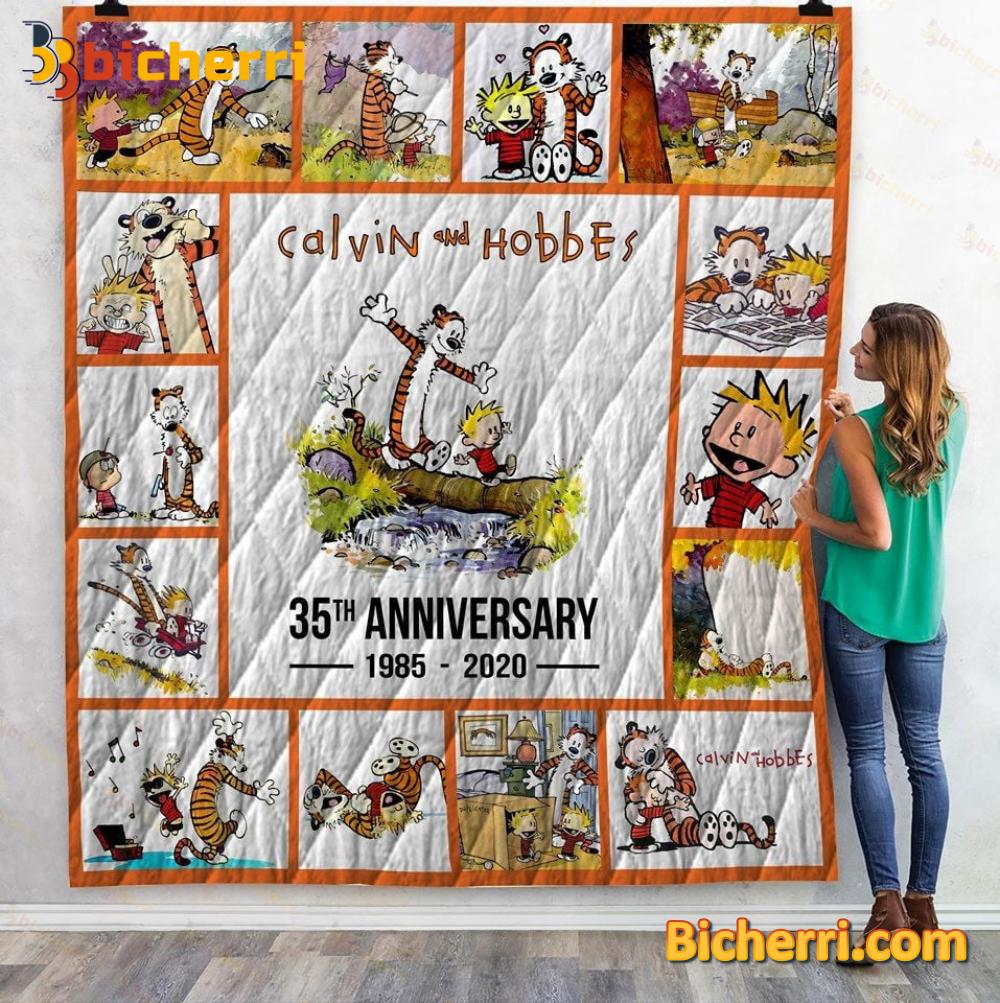 Calvin And Hobbes 35th Anniversary 1985-2020 Blanket