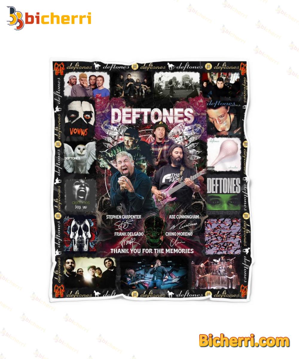Deftones Signature Thank You For The Memories Blanket