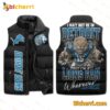 Detroit Lions I May Not Be In Detroit But I'm A Lions Fan Wherever I Am Sleeveless Puffer Vest
