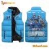 Detroit Lions North 2023 Champions Sleeveless Puffer Vest