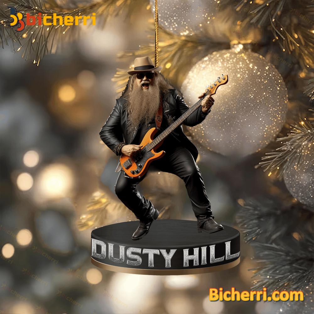 Dusty Hill ZZ Top Ornament