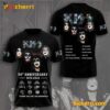 Kiss Band 50th Anniversary 1974-2024 Thank You For The Memories T-shirt