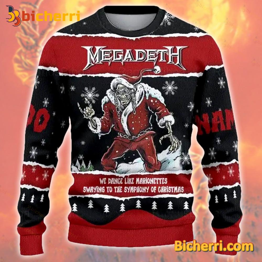 Megadeth We Dance Like Marionettes Ugly Christmas Sweater