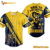 Michigan Wolverines Hail To The Victors Go Blue Baseball Jersey