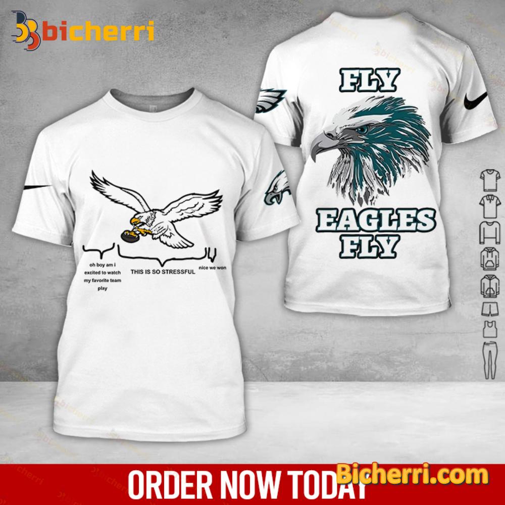 Philadelphia Eagles This Is So Stressful Fly Eagles Fly T-shirt