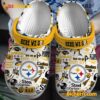 Pittsburgh Steelers Here We Go Crocs Clogs