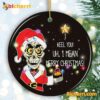 Skull Santa I Keel You Uh I Mean Merry Christmas Ornament