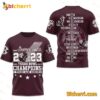 Texas Bowl 2023 Champions Texas A&M Aggies T-shirt