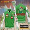 The Grinch Santa Define Naughty Personalized Baseball Jacket