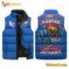 University Of Kansas Rock Chalk Jayhawk Sleeveless Puffer Vest
