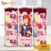 David Bowie Pirate Custom Name Valentine Skinny Tumbler