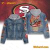 Football Team Stomping On These 49ers Style Jean Jacket Hoodie
