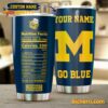 Michigan Wolverines Go Blue Nutrition Facts Personalized Tumbler