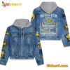 Michigan Wolverines Smash Mouth For Life Maize And Blue Jean Jacket Hoodie