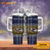 NFL Football America Baltimore Ravens Custom Name 40 Oz Tumbler With Handle