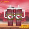 NFL Football America Kansas City Chiefs Custom Name 40 Oz Tumbler With Handle