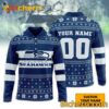 NFL Seattle Seahawks Personalized Long Sleeves Polo Shirt