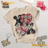 New Orleans Saints Go Saints Xoox Heart T-shirt