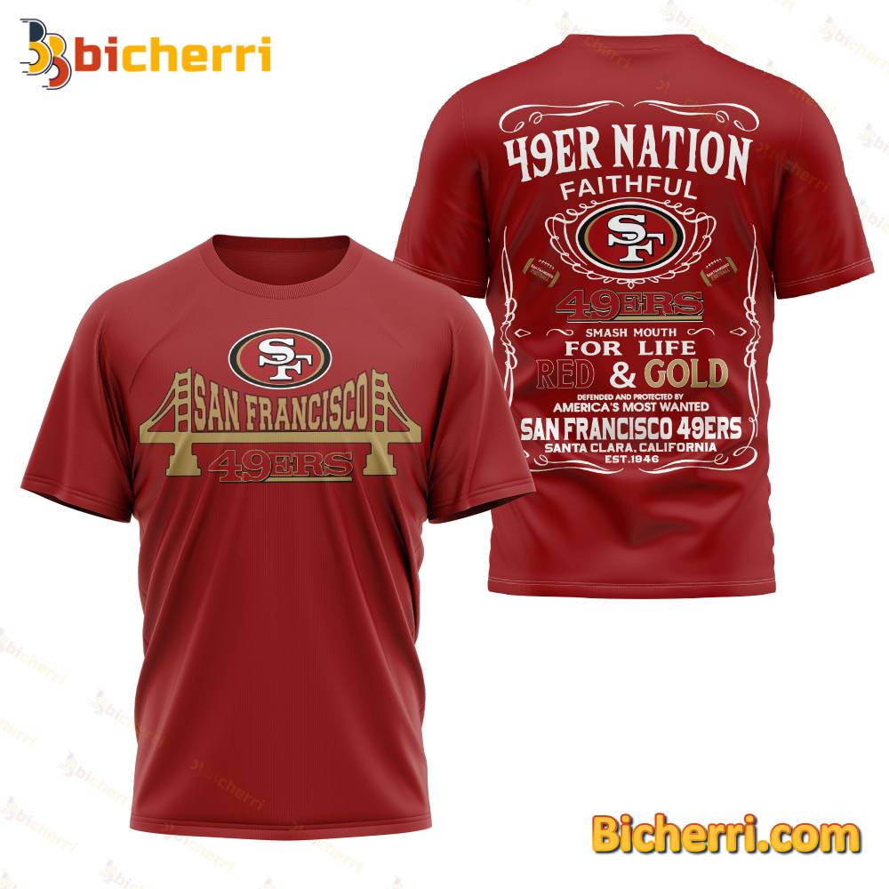 49ers Nation Faithful San Francisco 49ers T-shirt