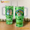 Bluey Happy Saints St Patrick's Day 40 Oz Tumbler With Handle