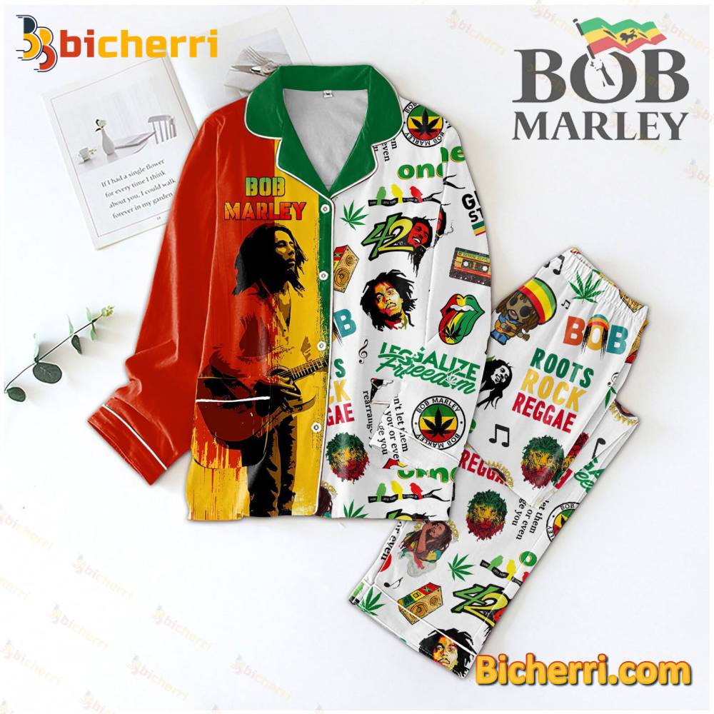 Bob Marley Roots Rock Reggae Women's Pajamas Set