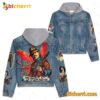 Carlos Santana Gimme Your Heart Make It Real Jean Jacket Hoodie