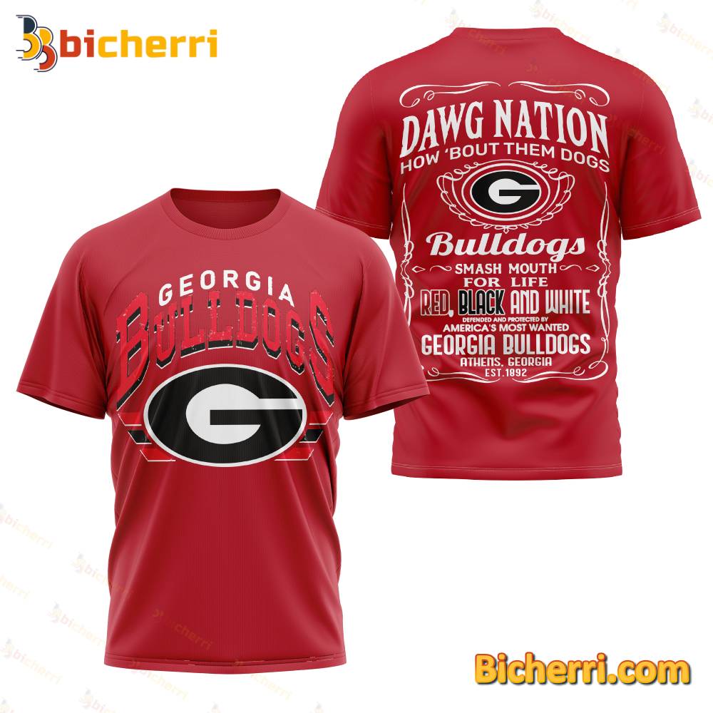 Dawg Nation How 'Bout Them Dogs Georgia Bulldogs T-shirt