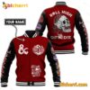 Dungeons And Dragons Roll High Or Die Custom Name Baseball Jacket