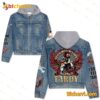 Eddie Van Halen I Don't Feel Tardy Jean Jacket Hoodie