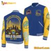 Golden State Warriors Gold Blood Est 1971 Baseball Jacket