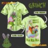 How The Grinch Stole Easter Hippity Hoppity Bla Bla Bla Personalized Baseball Jersey