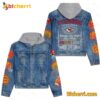 Kansas City Chiefs AFC Champions 2023 2024 Jean Jacket Hoodie