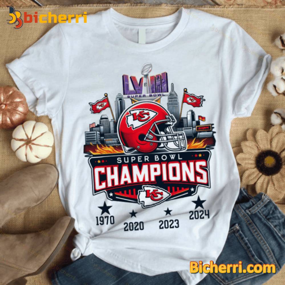 Kansas City Chiefs Super Bowl Champions LVIII 2024 T-shirt