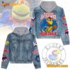 Kansas Jayhawks Mascot Rock Chalk Jean Jacket Hoodie