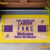 Los Angeles Lakers Fans Welcome Others Not Allowed Doormat