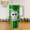 Michael Myers Happy St Patrick's Day 40 Oz Tumbler With Handle