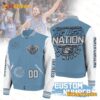 NCAA Men's Basketball Tar Heel Nation Go Heels Custom Number Baseball Jacket