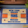 New York Knicks Fans Welcome Others Not Allowed Doormat