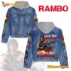 Rambo Live For Nothing Or Die For Something Jean Jacket Hoodie