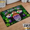 Sacramento Kings Happy St Patrick's Day Custom Name Doormat