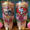 San Francisco 49ers Rose Flower Tumbler