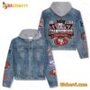 San Francisco 49ers Super Bowl Championship LVIII 2024 Jean Jacket Hoodie