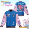 Stitch And Angel Love Is Not Cancelled Baseball Jacket