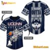 Uconn Huskies Straight Outta Huskies Country Personalized Baseball Jersey