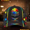 Autism Awareness Flower Choose Kind Cap