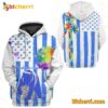 Autism Awareness Mama Bear If I Could Make A Wish American Flag Hoodie
