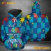 Autism Awareness On A World Where You Can Be Anything Be Kind Hoodie