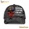 Autism Warrior Fighting For My Granddaughter Skull American Flag Cap