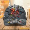 Autism Warrior Fighting For My Son Skull American Flag Cap